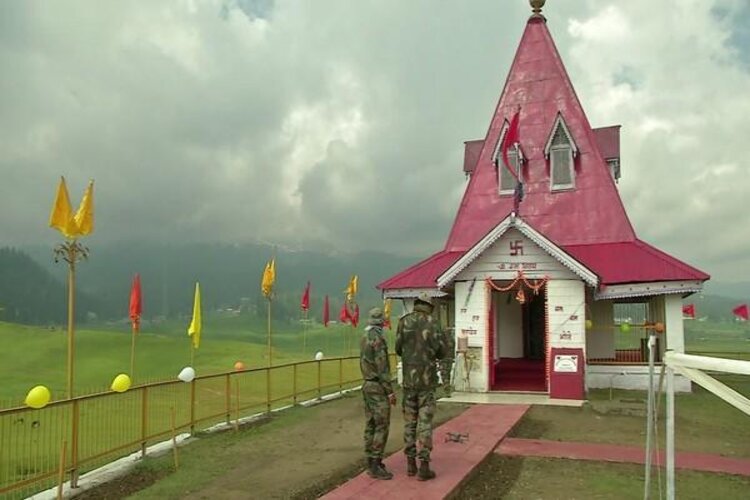 Shiv Mandir renovated by Indian Army, open for public