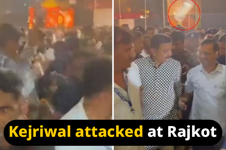 Kejriwal In Gujarat: Delhi CM attacked in Rajkot ‘Garba’ Venue