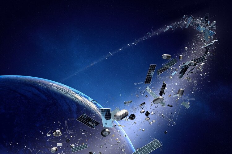 International Space Station hit by Debris
