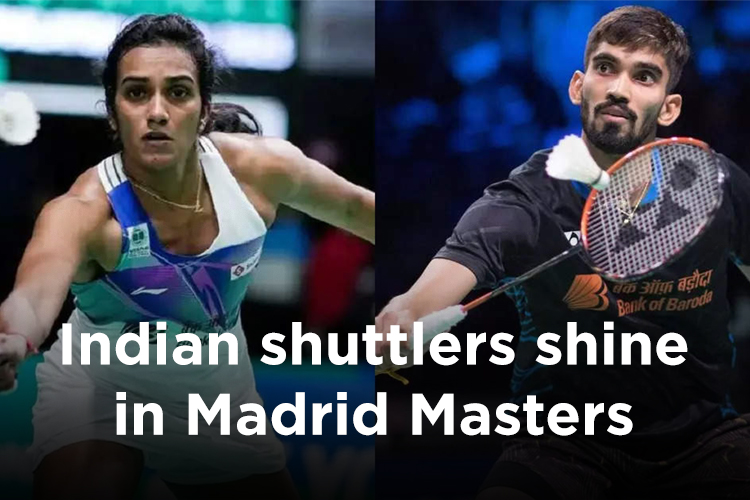 Indian badminton players shine in the Madrid Masters. Sindhu, Srikanth advance