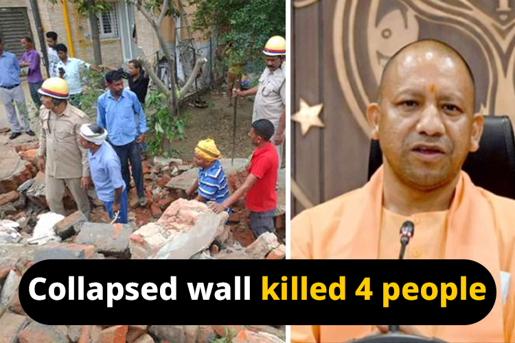 Boundary wall of a society in Noida collapsed: 4 killed and 8 hospitalised