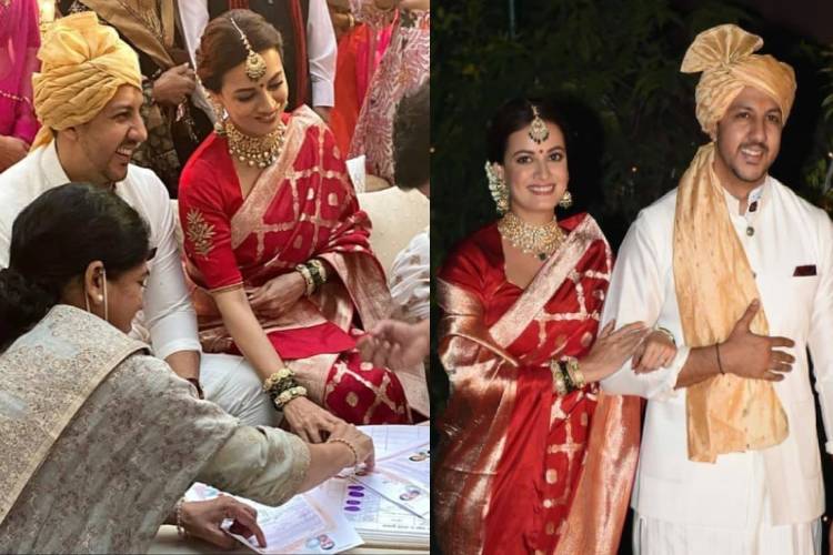 Dia Mirza took her wedding vows looking as gorgeous as a dream, check here for pictures