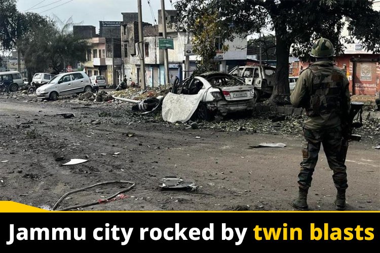 7 injured in twin blasts in Jammu amidst Bharat Jodo Yatra.