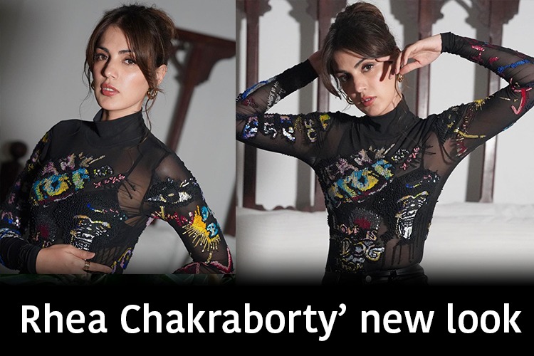 Rhea Chakraborty's black smoky look steers Instagram