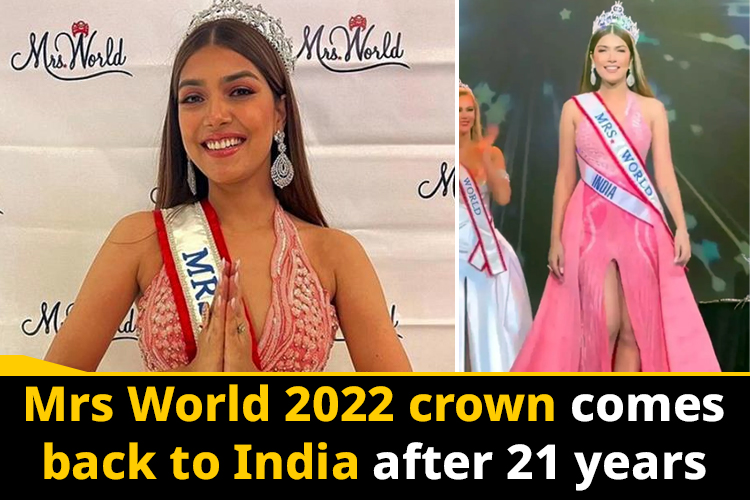 Mrs World 2022 crown won by an Indian, Sargam Koushal