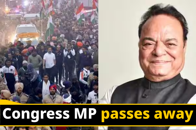 Congress MP Santokh Singh Chaudhary dies of heart attack during the Bharat Jodo Yatra.