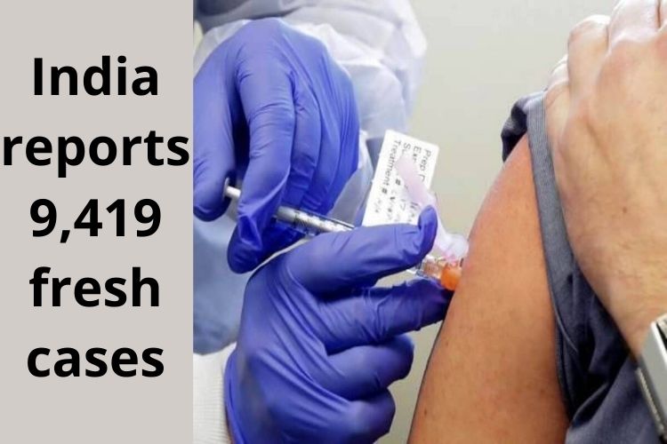 Covid Updates: India reports 9,419 fresh cases 