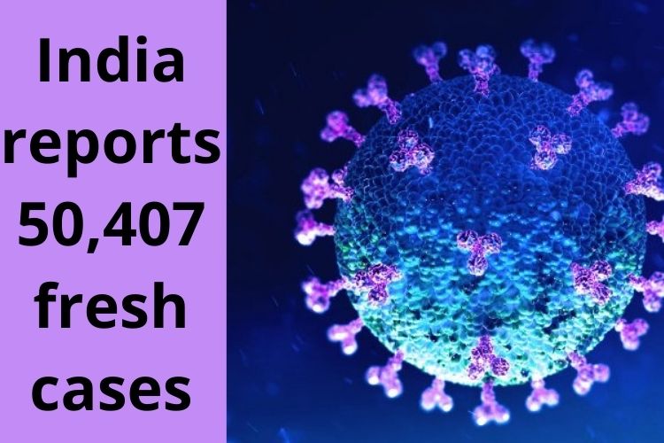 Covid Updates: India reports 50,407 fresh cases 