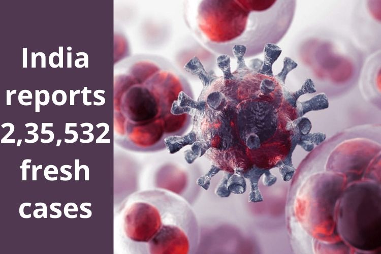 Covid Updates: India reports 2,35,532 fresh cases 