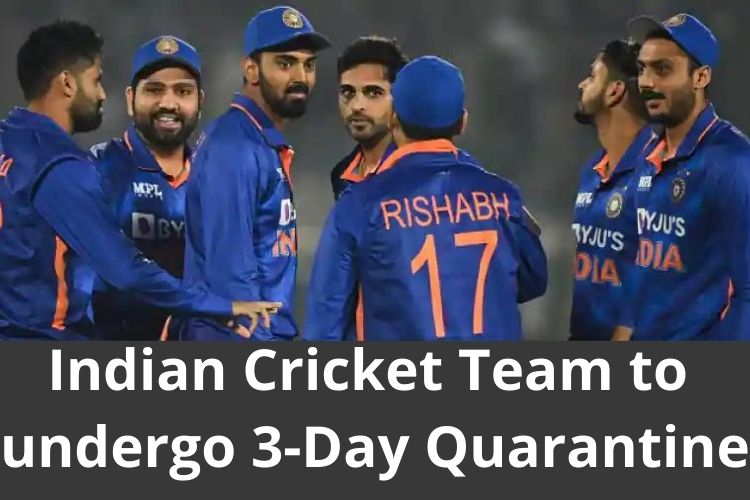 Indian Cricket Team to undergo 3-Day Quarantine ahead of South Africa tour 