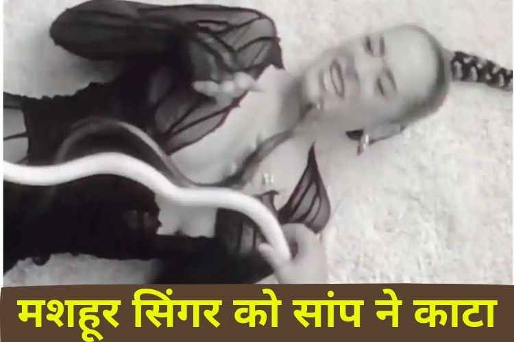 सांप ने 21 साल की फेमस पॉप सिंगर को काटा, देखें वीडियो