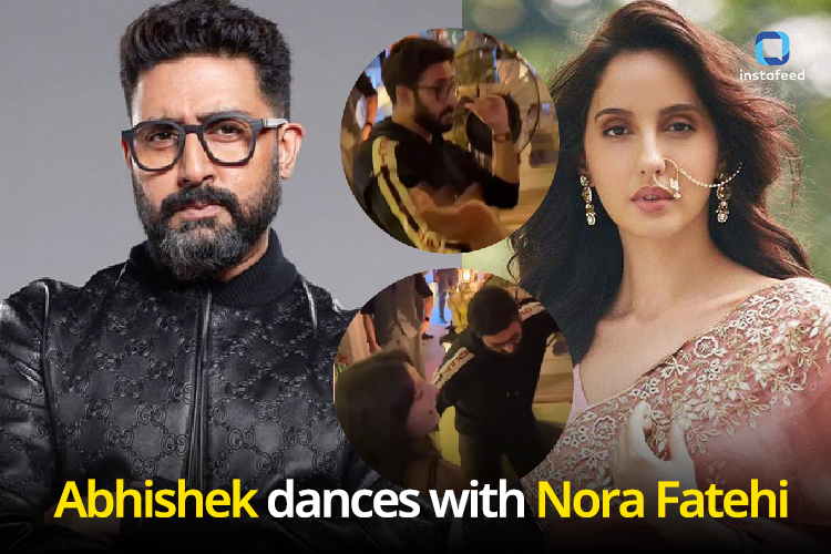 Abhishek Bachchan and Nora Fatehi's Electrifying Dance to 'Kajra Re' Sets Social Media Abuzz