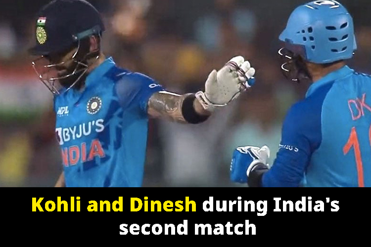 Virat Kohli: Kohli was unbeaten on 49, yet did not take strike from Dinesh Karthik, won hearts