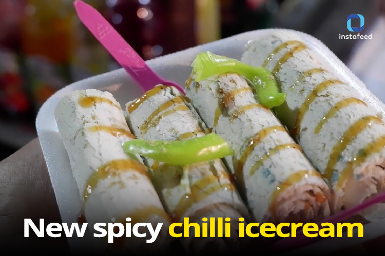 A Street Vendor found selling spicy chill icecream on road