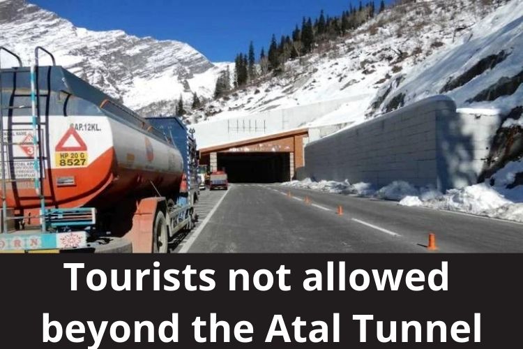 Tourists not allowed beyond Atal Tunnel as Himachal receives Snowfall 