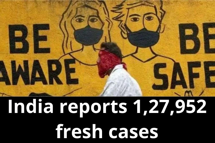 Covid Updates: India reports 1,27,952 fresh cases 