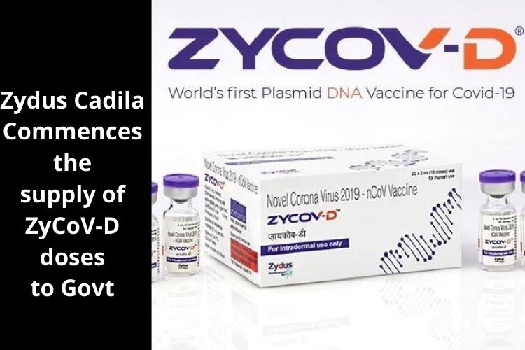 Zydus Cadila Commences to Provide Covid-19 Vaccine to Govt 