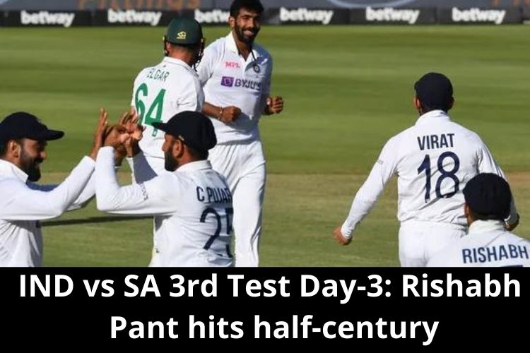 IND vs SA 3rd Test Day-3: Rishabh Pant hits half-century, India 130/4 at lunch, lead by 143 runs 