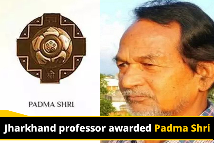 Jharkhand professor receives Padma Shri for his contribution towards the Ho language.