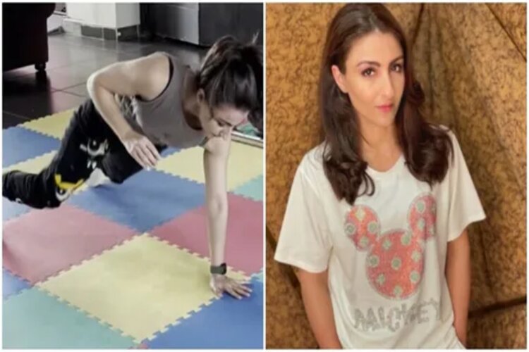Soha Ali Khan shares Morning workout on Social media 