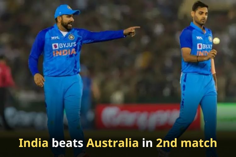 India wins 2nd match of India vs Australia T20 world cup 