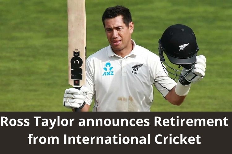 New Zealand's Ross Taylor announces Retirement from International Cricket 