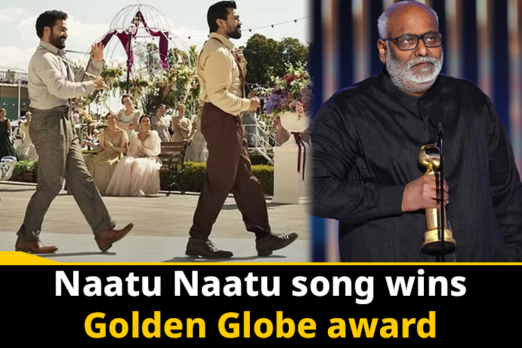 RRR song Naatu Naatu wins best original score at the Golden Globes