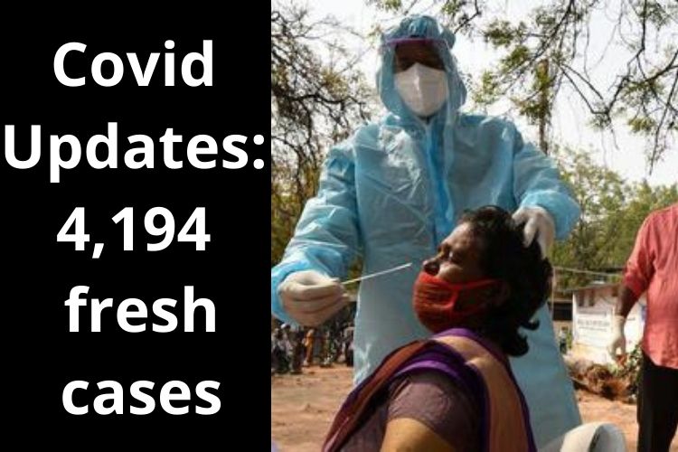 Covid Updates: India reports 4,194 fresh cases 