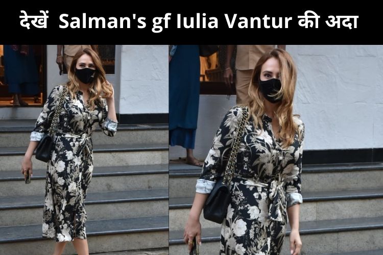 Salman's gf Iulia Vantur snapped at Manish Malhotra Showroom Khar!