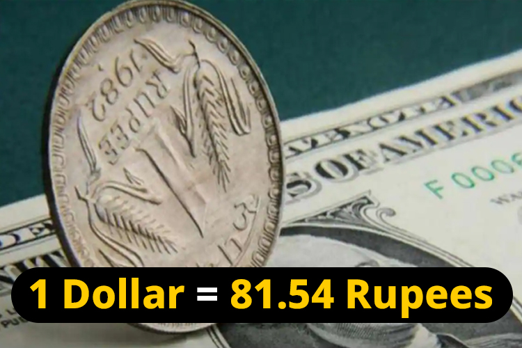 1 Dollar= 81.54 Rupees. Value of Indian currency fell by 56 paisa this September	