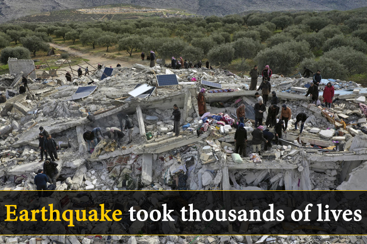 A massive earthquake hits Turkey, Syria, killing more than 1500 people.