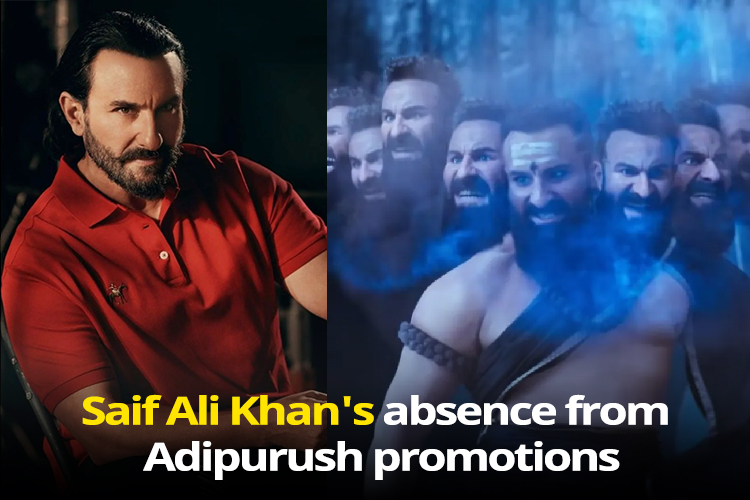 Mysterious Absence: Saif Ali Khan's Absence from Adipurush Promotions Sparks Speculations and Fan Theories