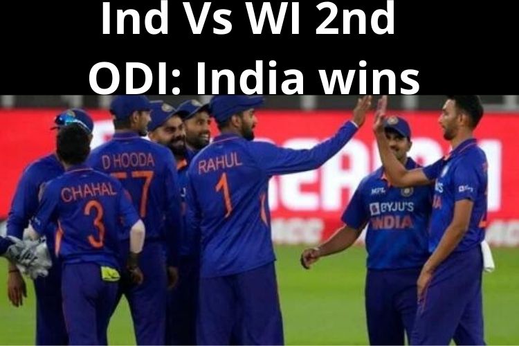 Ind Vs WI 2nd ODI: Team India win the second ODI 