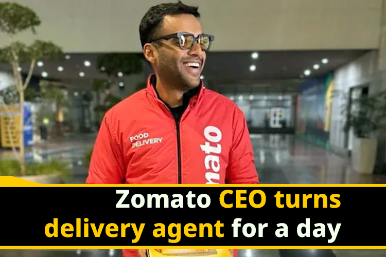 Zomato CEO, Deepinder Goyal turns delivery boy on New Year’s Eve, shares his experience