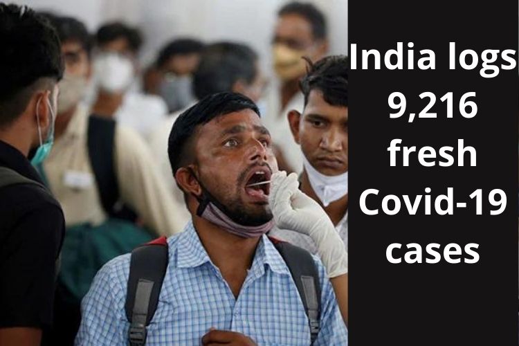 Covid Updates: India logs 9,216 fresh cases 