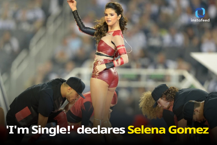 'I'm Single!' declares Selena Gomez while observing a football match