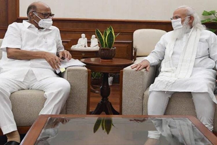 Congress President Sharad Pawar meets PM Modi